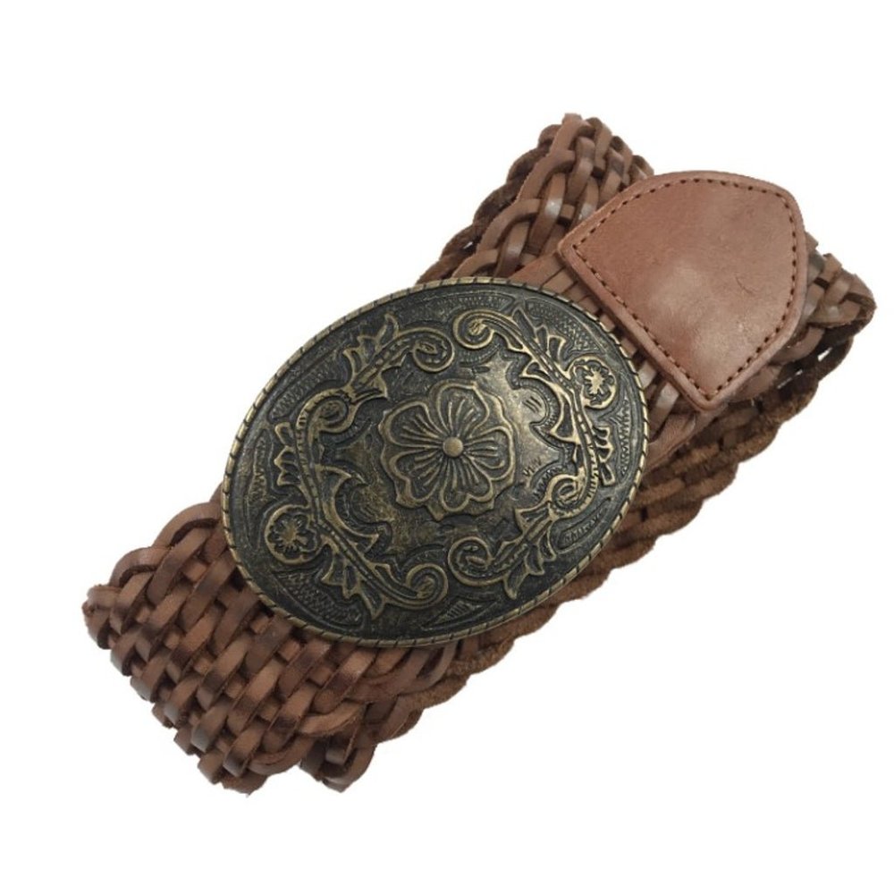 NWOT Banana Republic braided belt with floral buckle